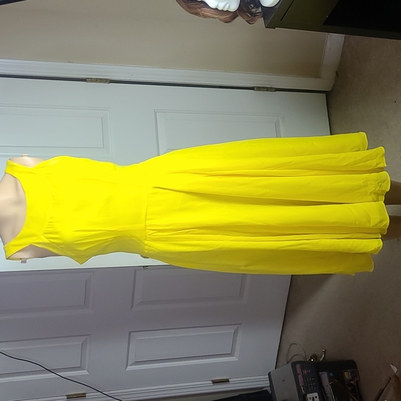 Ladies Scoop Back Dress w/Release Pleats - Picture 1 of 8